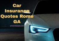 Car Insurance Quotes Rome GA