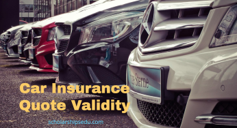 Car Insurance Quote Validity