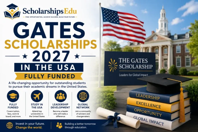 Gates scholarship program promotional banner