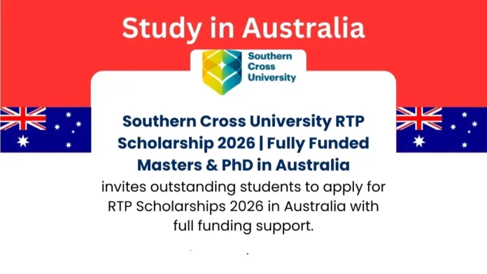 Southern Cross University RTP Scholarship in Australia 2027 | Fully Funded